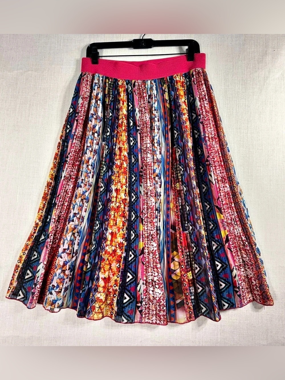 mivora Geometric Maxi Skirt in Multicolor Large Like New